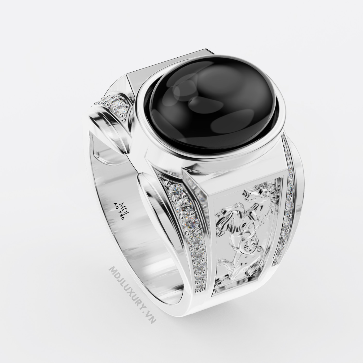 Nhẫn vàng nam phong thủy tuổi Ngọ – NNPT01