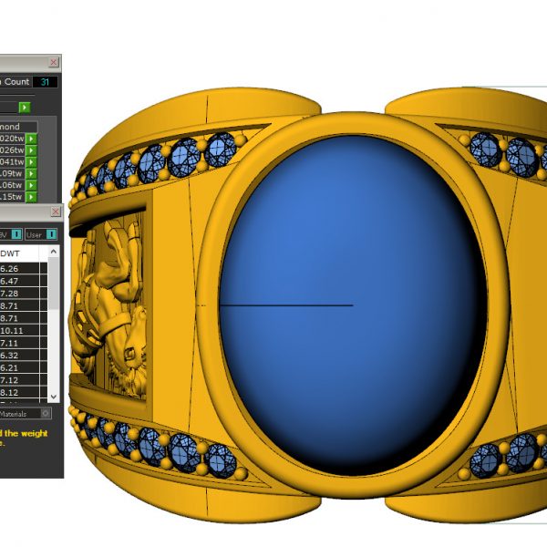 Nhẫn vàng nam phong thủy tuổi Ngọ – NNPT01