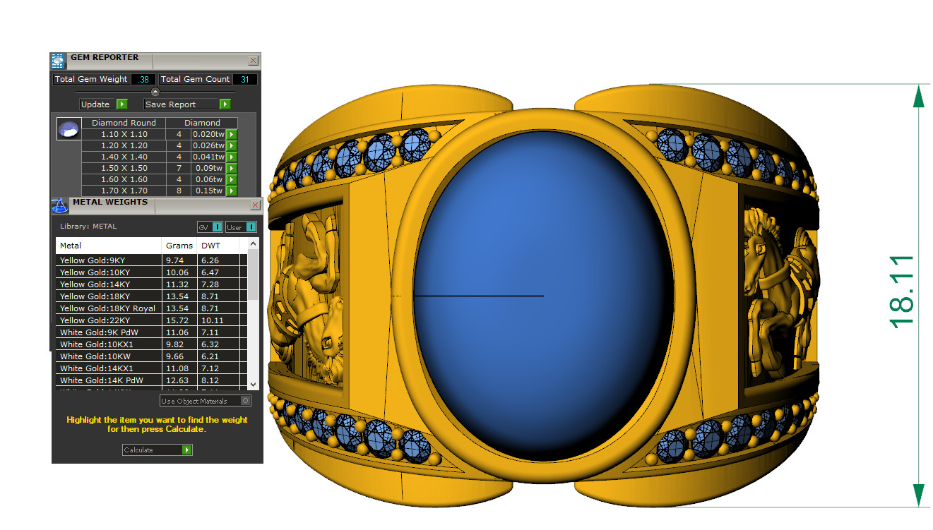 Nhẫn vàng nam phong thủy tuổi Ngọ – NNPT01