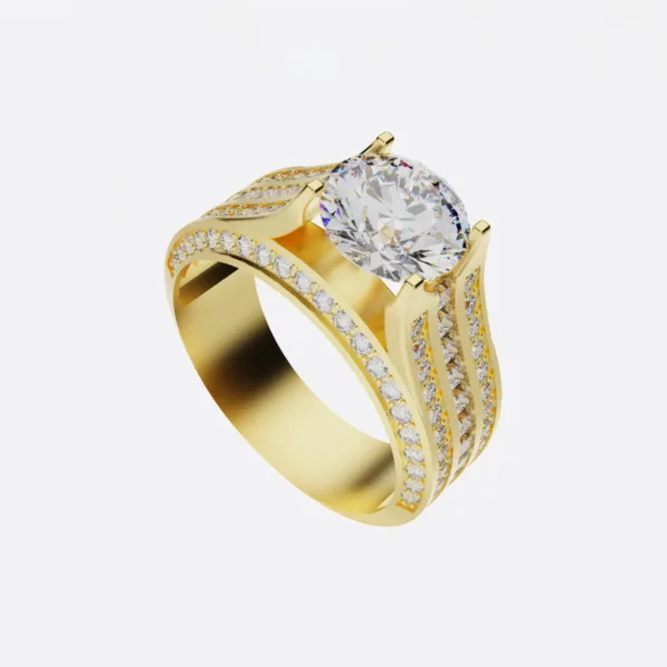 Nhẫn vàng Nữ 18k, 10K, 8K, 14K - Nhẫn vàng NNU32