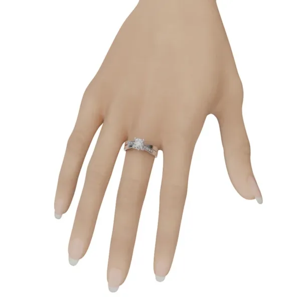 Nhẫn vàng nữ 18k cao cấp nnu09