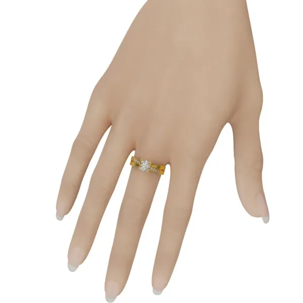 Nhẫn vàng nữ 18k cao cấp nnu09