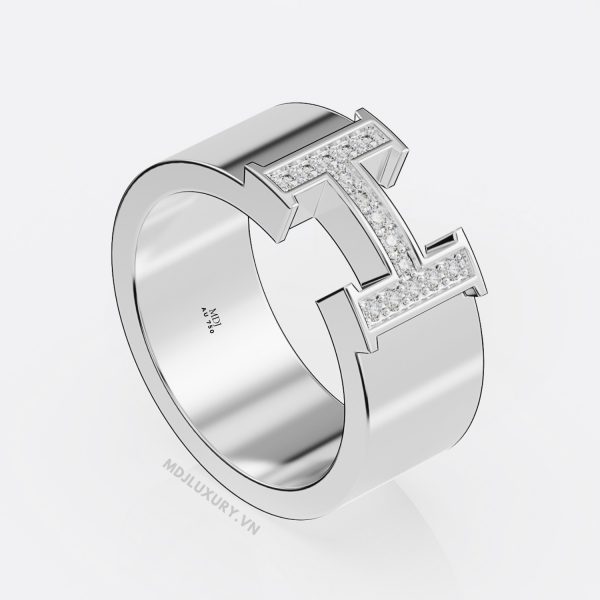 Nhẫn vàng nam chữ H NN176