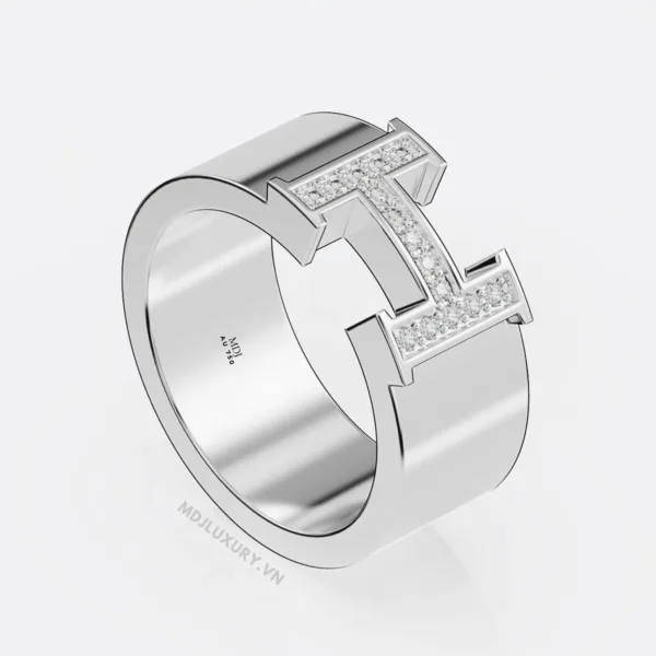 Nhẫn vàng nam chữ H NN176