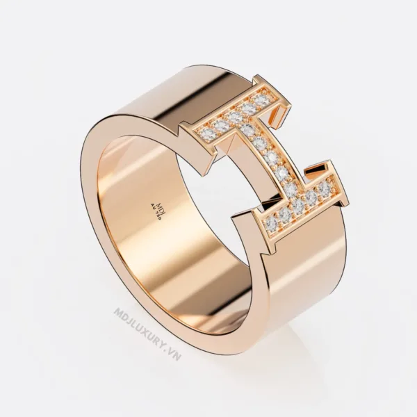 Nhẫn vàng nam chữ H NN176