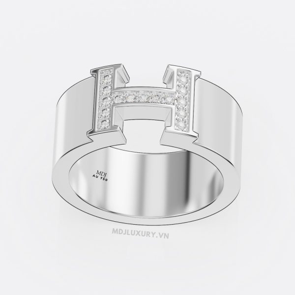 Nhẫn vàng nam chữ H NN176