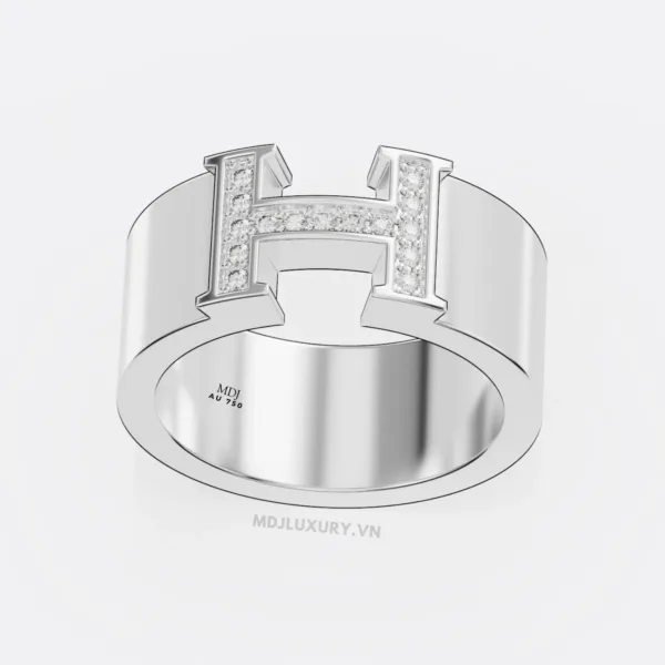 Nhẫn vàng nam chữ H NN176