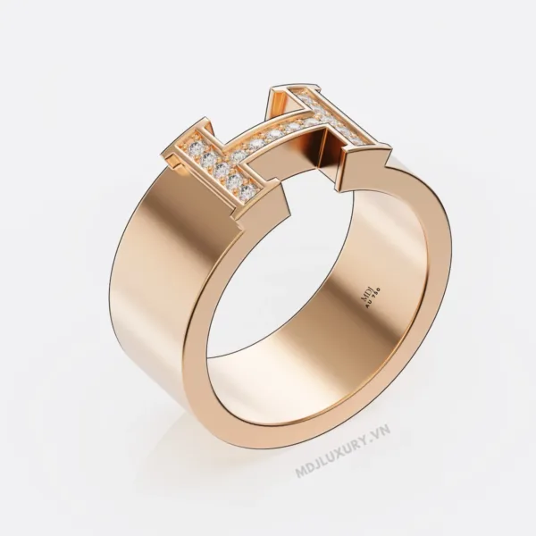 Nhẫn vàng nam chữ H NN176
