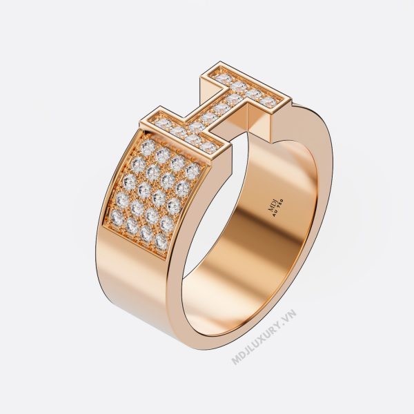 Nhẫn vàng nam chữ H NN178