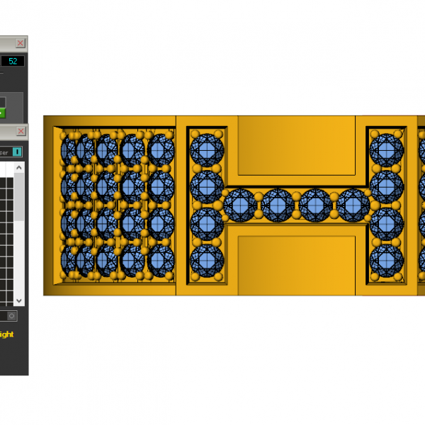 Nhẫn vàng nam chữ H NN178
