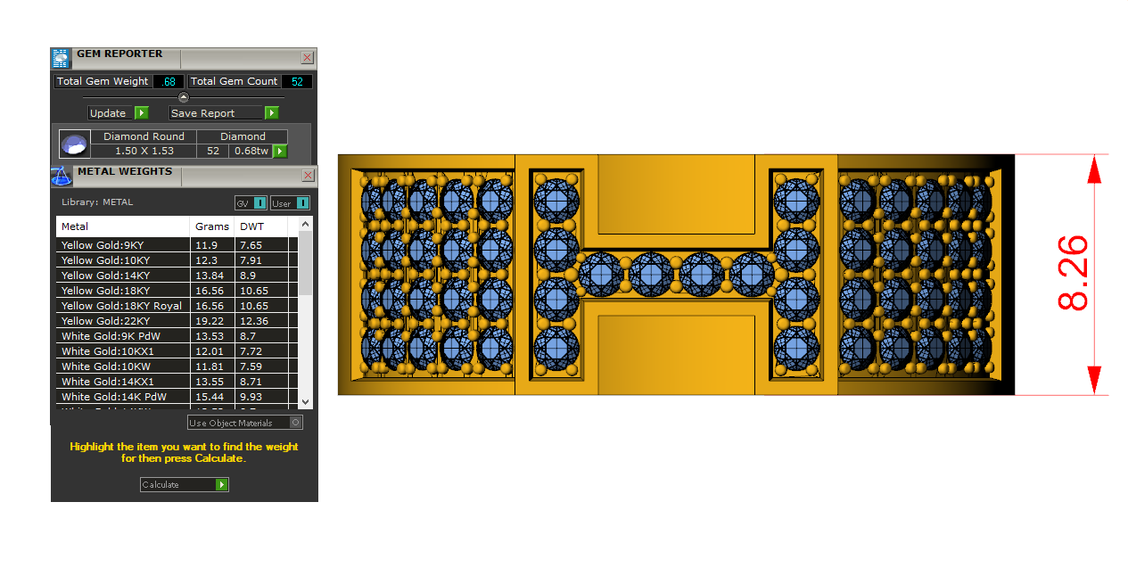 Nhẫn vàng nam chữ H NN178