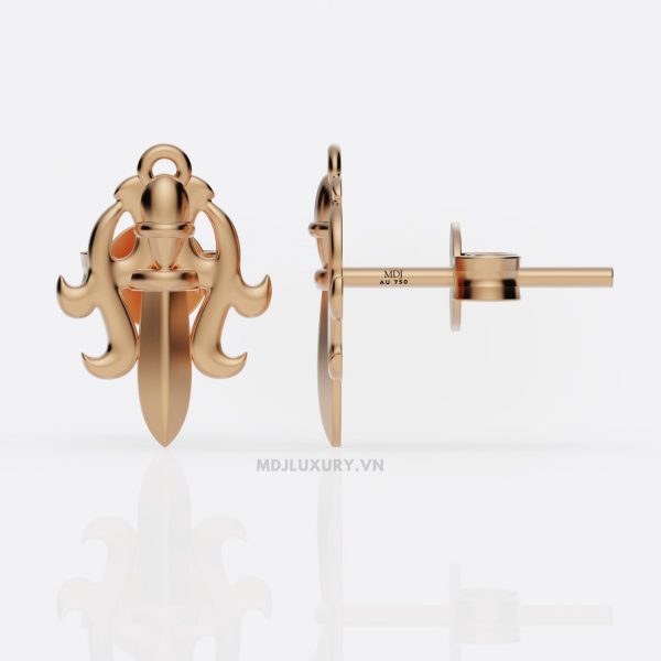 Hoa tai vàng nam MDJ-HT14