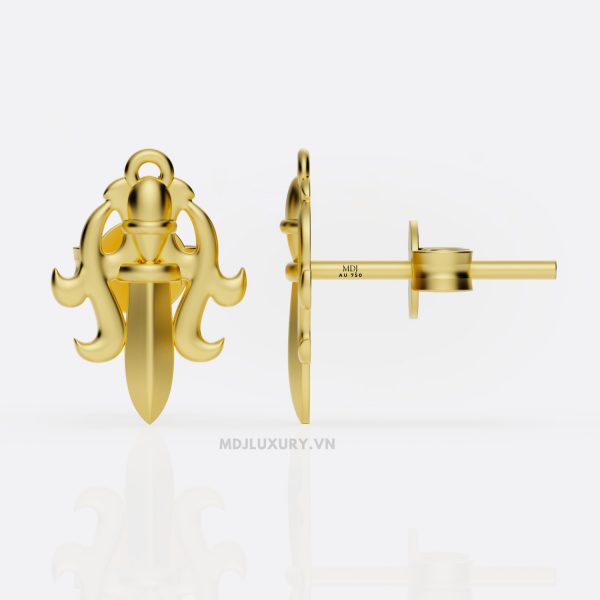 Hoa tai vàng nam MDJ-HT14