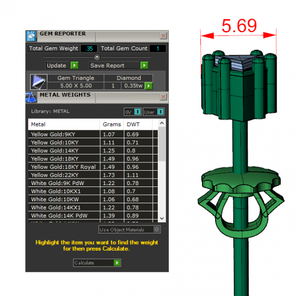 Hoa tai vàng nam MDJ-HT17