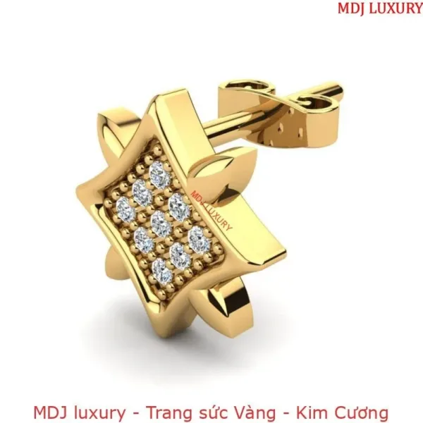 Hoa tai vàng nam MDJ-HT8