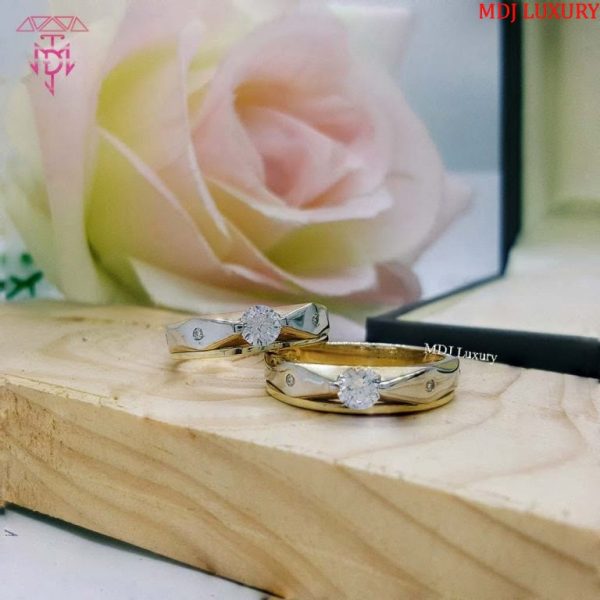 Nhẫn cưới vàng tây NCK07