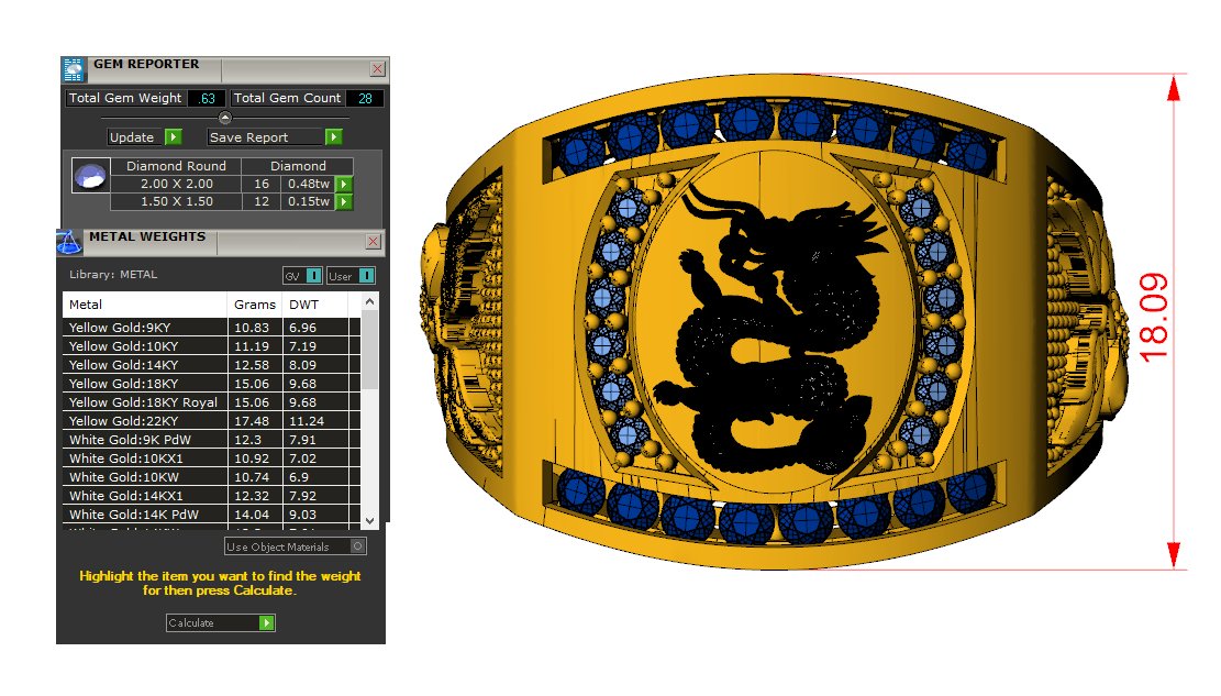 Nhẫn Nam Tuổi Thìn MDJ LUXURY NN193 4 Nhẫn Nam Tuổi Thìn MDJ LUXURY NN 193