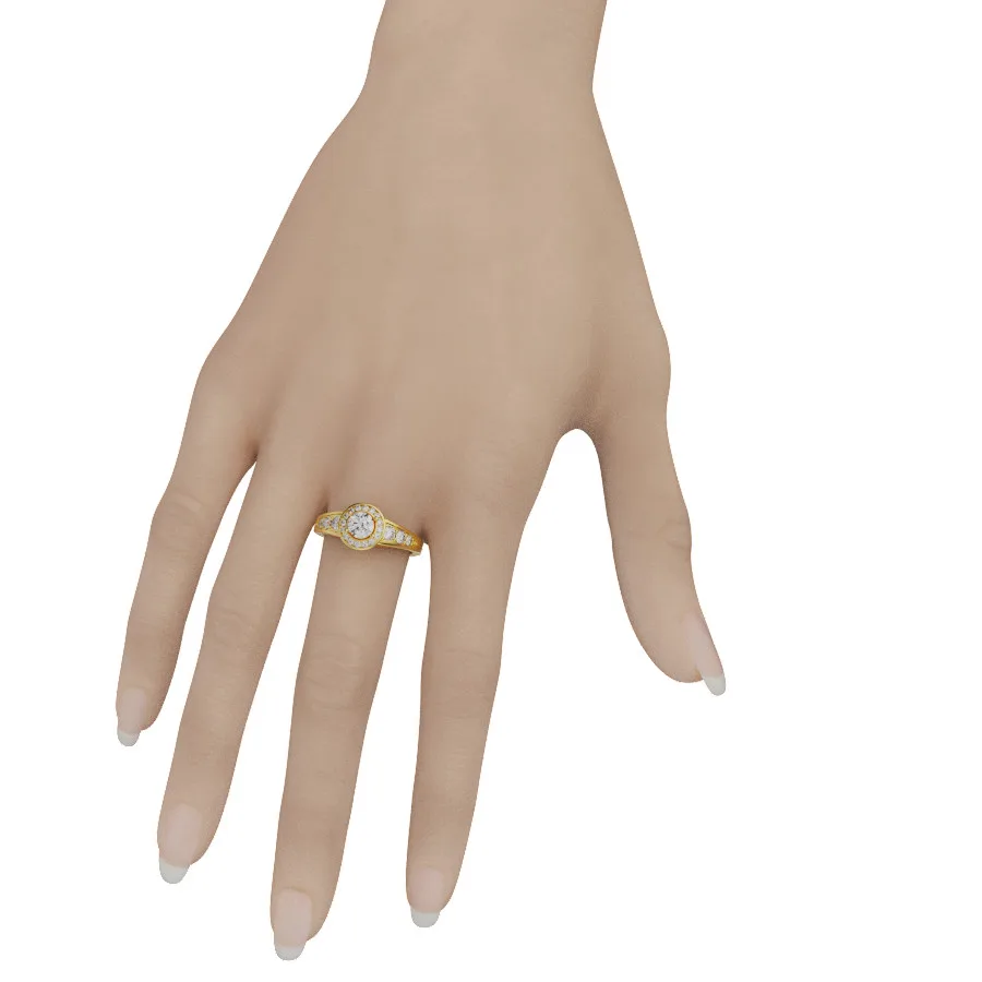 Nhẫn nữ vàng cao cấp nnu38