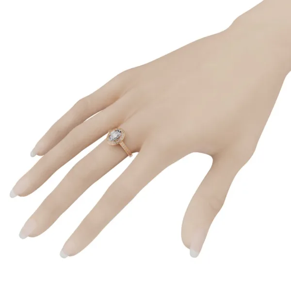 Nhẫn Đính Hôn Vàng Trắng 14K - 18K NNU56