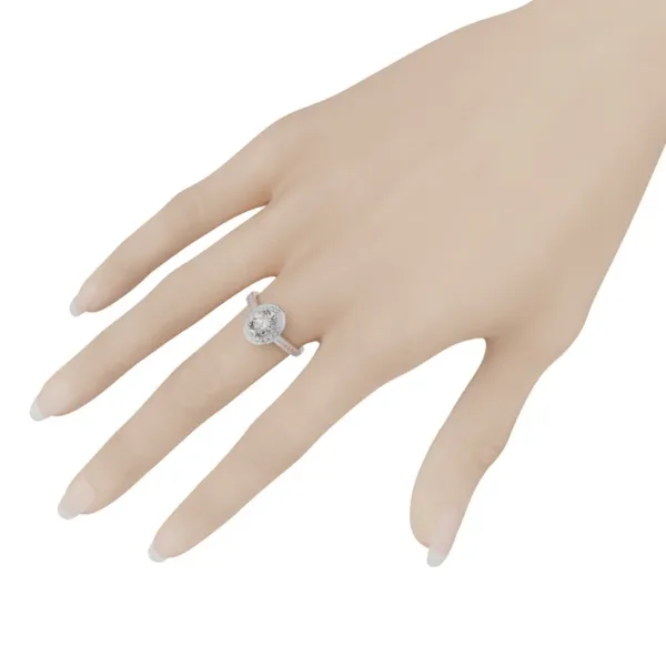 Nhẫn Đính Hôn Vàng Trắng 14K - 18K NNU56