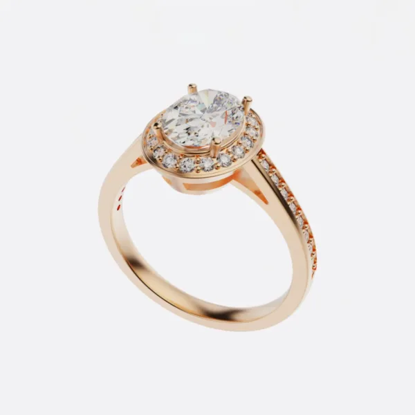 Nhẫn Đính Hôn Vàng Trắng 14K - 18K NNU56