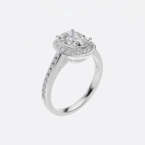 Nhẫn Đính Hôn Vàng Trắng 14K - 18K NNU56