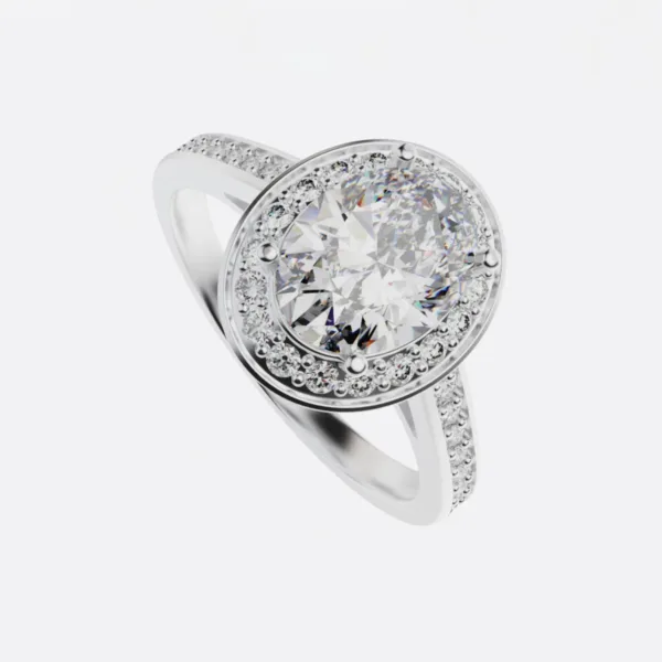Nhẫn Đính Hôn Vàng Trắng 14K - 18K NNU56