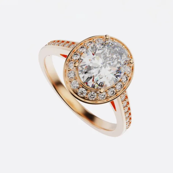 Nhẫn Đính Hôn Vàng Trắng 14K - 18K NNU56