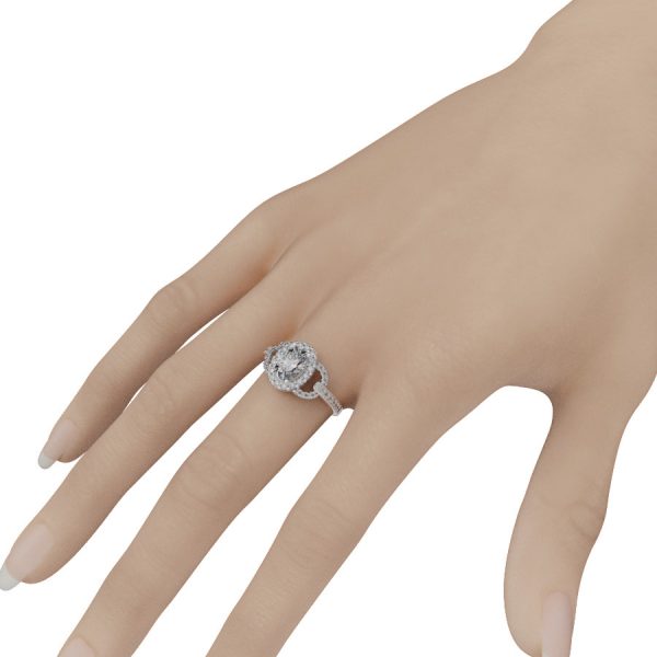 Nhẫn Vàng 18K Nữ Cao Cấp - Nhẫn Đính Hôn NNU63