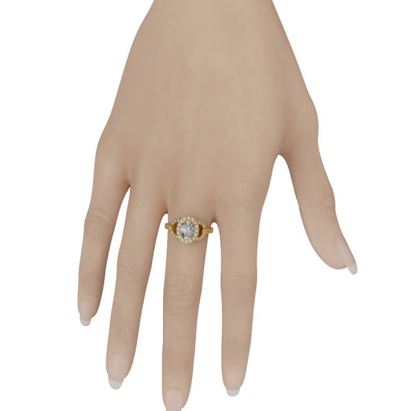 Nhẫn Vàng 18K Nữ Cao Cấp - Nhẫn Đính Hôn NNU63