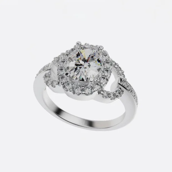 Nhẫn Vàng 18K Nữ Cao Cấp - Nhẫn Đính Hôn NNU63