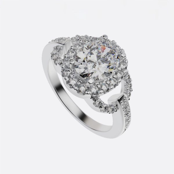 Nhẫn Vàng 18K Nữ Cao Cấp - Nhẫn Đính Hôn NNU63