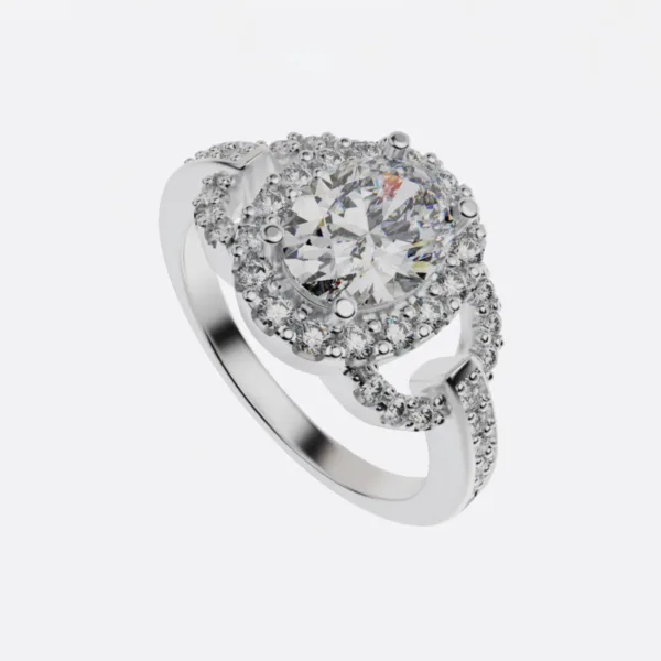 Nhẫn Vàng 18K Nữ Cao Cấp - Nhẫn Đính Hôn NNU63