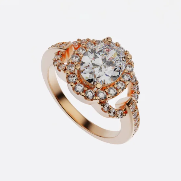 Nhẫn Vàng 18K Nữ Cao Cấp - Nhẫn Đính Hôn NNU63