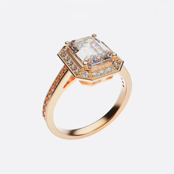Nhẫn Vàng Nữ Hà Nội - Nhẫn Đính Hôn Đá Ruby NNU64
