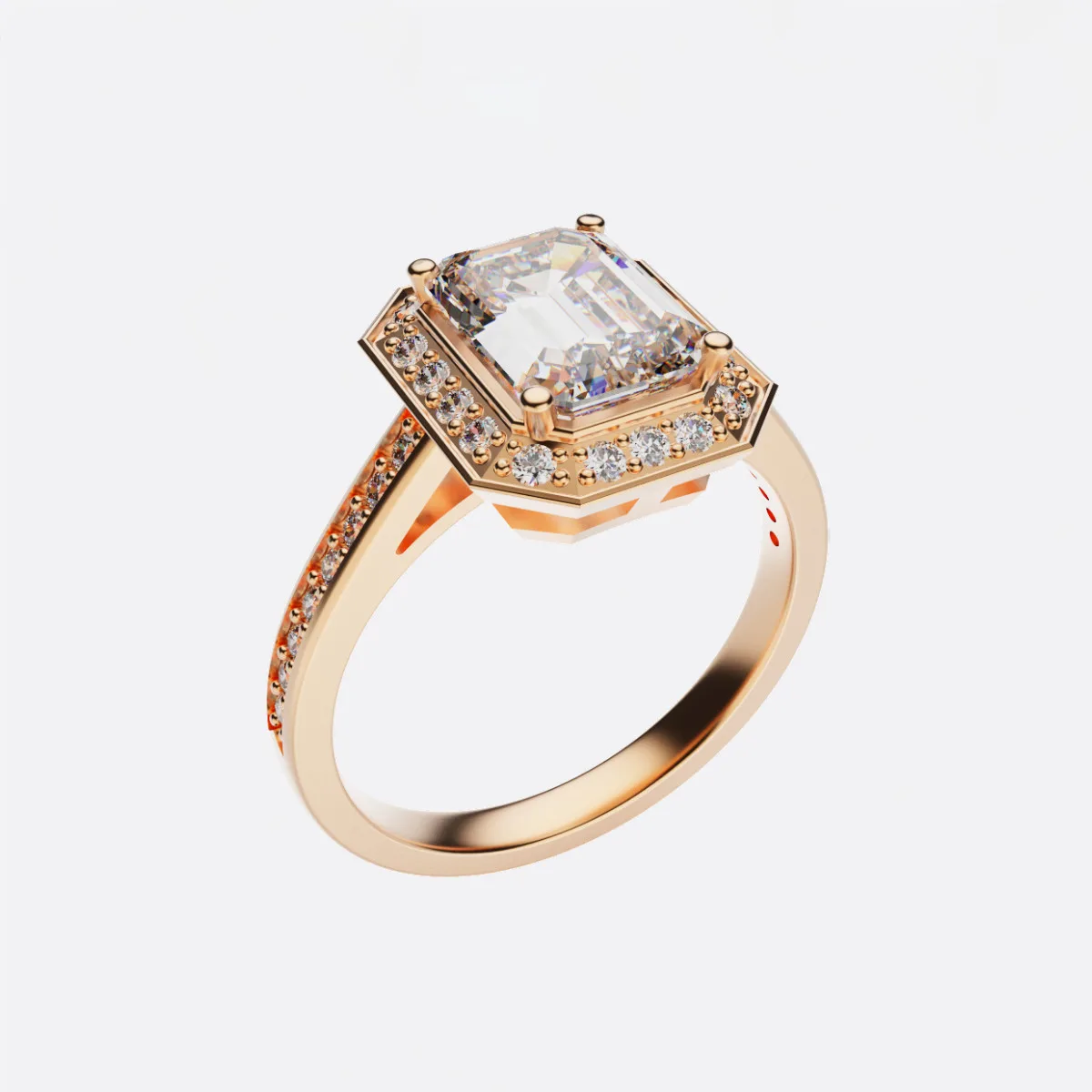 Nhẫn Vàng Nữ Hà Nội - Nhẫn Đính Hôn Đá Ruby NNU64