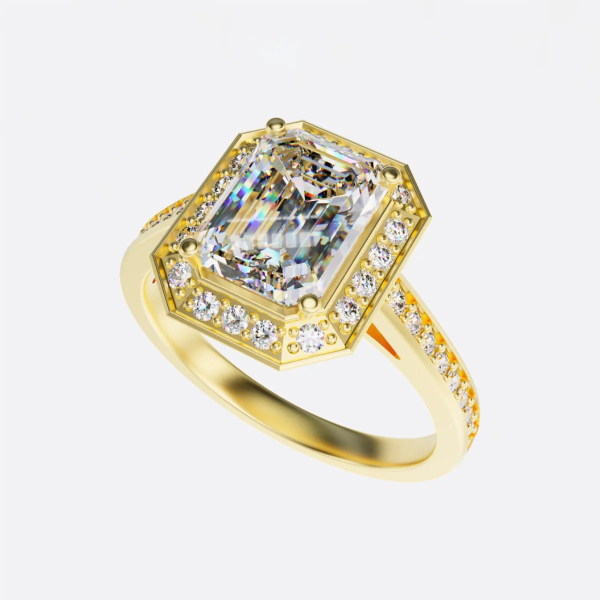 Nhẫn Vàng Nữ Hà Nội - Nhẫn Đính Hôn Đá Ruby NNU64