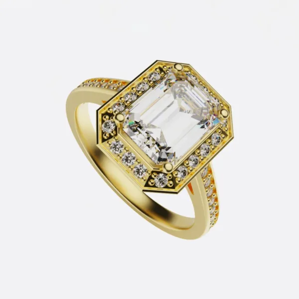 Nhẫn Vàng Nữ Hà Nội - Nhẫn Đính Hôn Đá Ruby NNU64