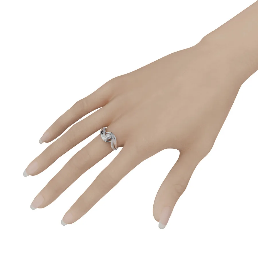 Nhẫn vàng nữ 18K - Nhẫn Đính Hôn 18K MDJ NNU65