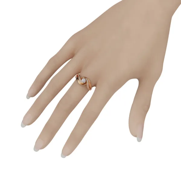 Nhẫn vàng nữ 18K - Nhẫn Đính Hôn 18K MDJ NNU65