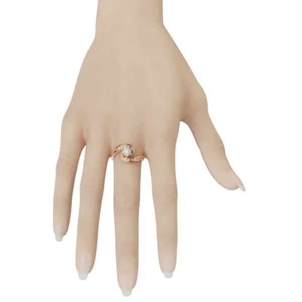 Nhẫn Kiểu Nữ Vàng 18K - Nhẫn Đính Hôn MDJ NNU67