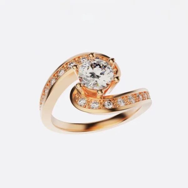 Nhẫn Kiểu Nữ Vàng 18K - Nhẫn Đính Hôn MDJ NNU67