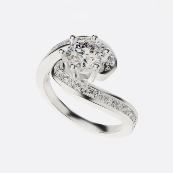 Nhẫn Kiểu Nữ Vàng 18K - Nhẫn Đính Hôn MDJ NNU67