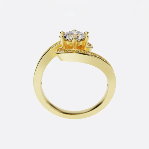 Nhẫn Kiểu Nữ Vàng 18K - Nhẫn Đính Hôn MDJ NNU67