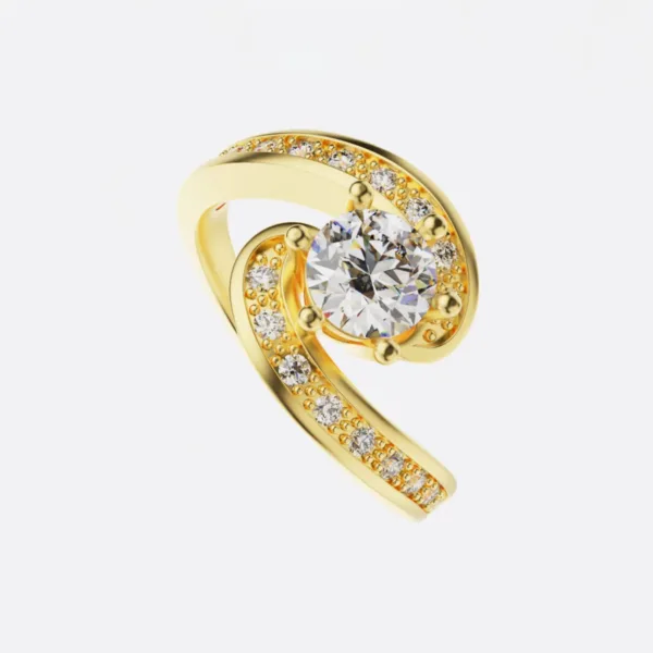 Nhẫn Kiểu Nữ Vàng 18K - Nhẫn Đính Hôn MDJ NNU67