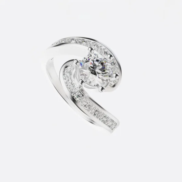 Nhẫn Kiểu Nữ Vàng 18K - Nhẫn Đính Hôn MDJ NNU67