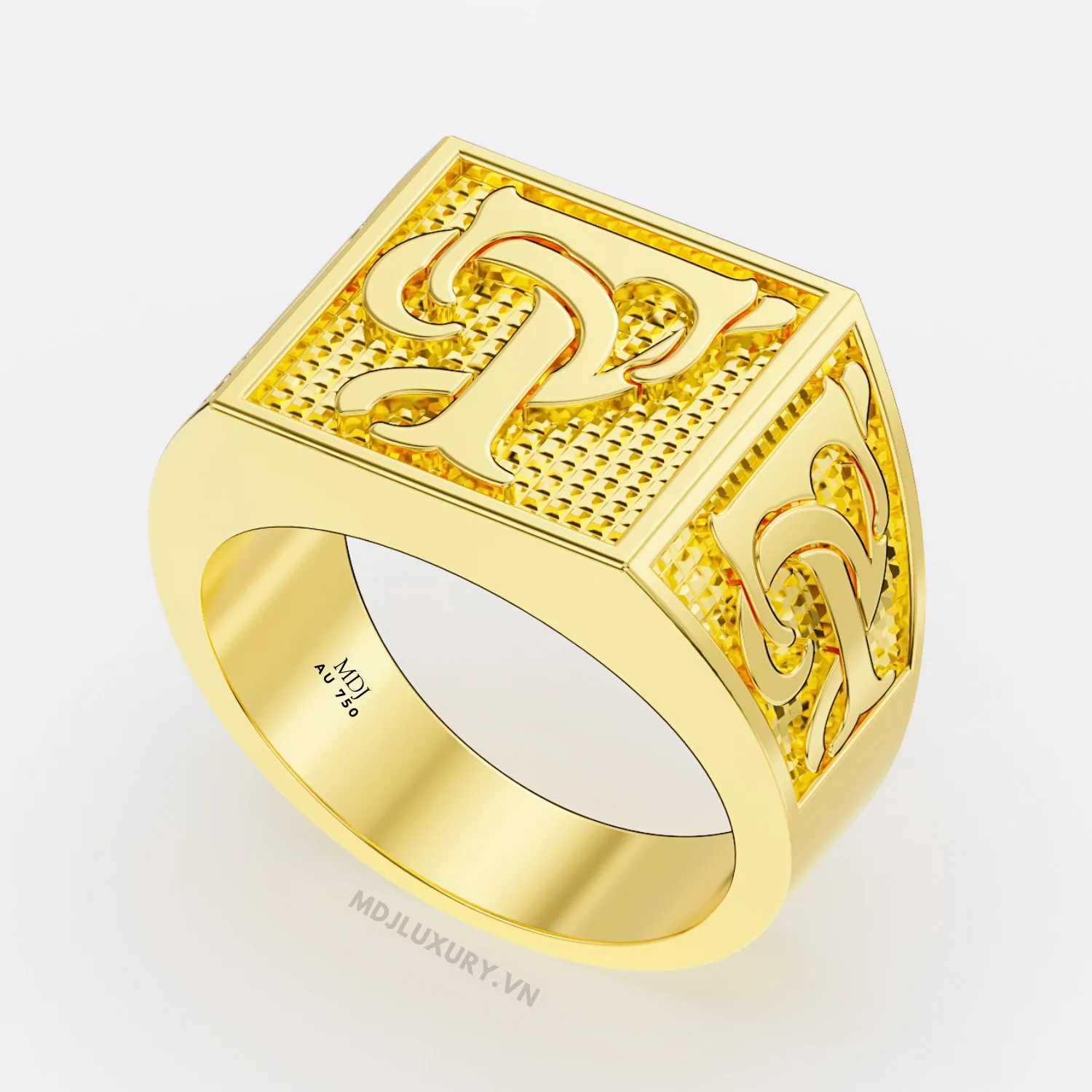Nhẫn Nam Chữ T – Nhẫn vàng nam chữ cái NN217