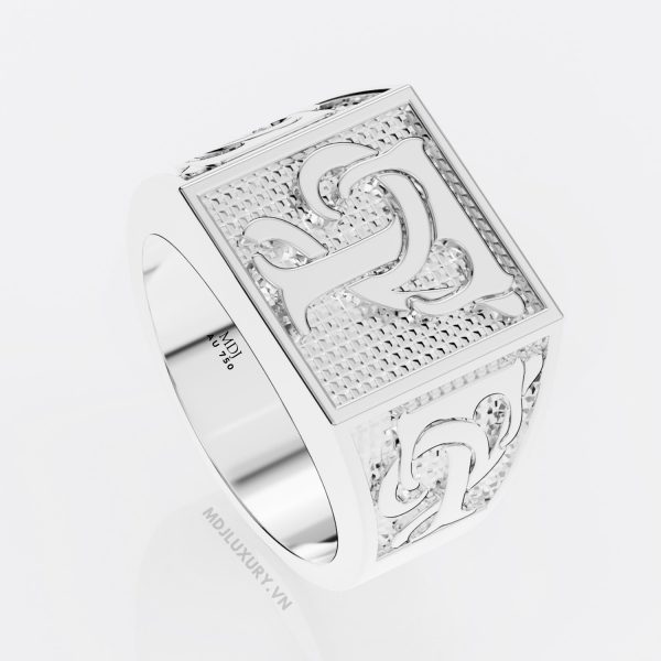 Nhẫn Nam Chữ T – Nhẫn vàng nam chữ cái NN217