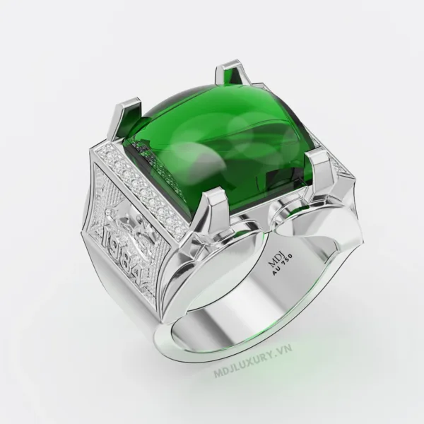 Nhẫn Nam Vàng Tây Đá Ruby Vàng 18K NN311