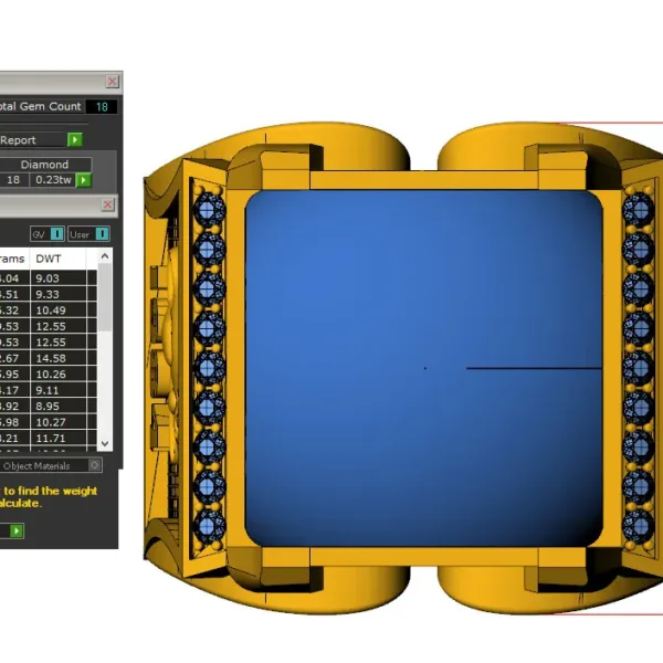 Nhẫn Nam Vàng Tây Đá Ruby Vàng 18K NN311